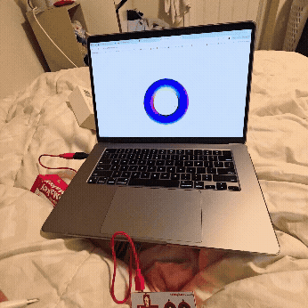 When you hold down the arrow key, the 3D object will start to spin faster