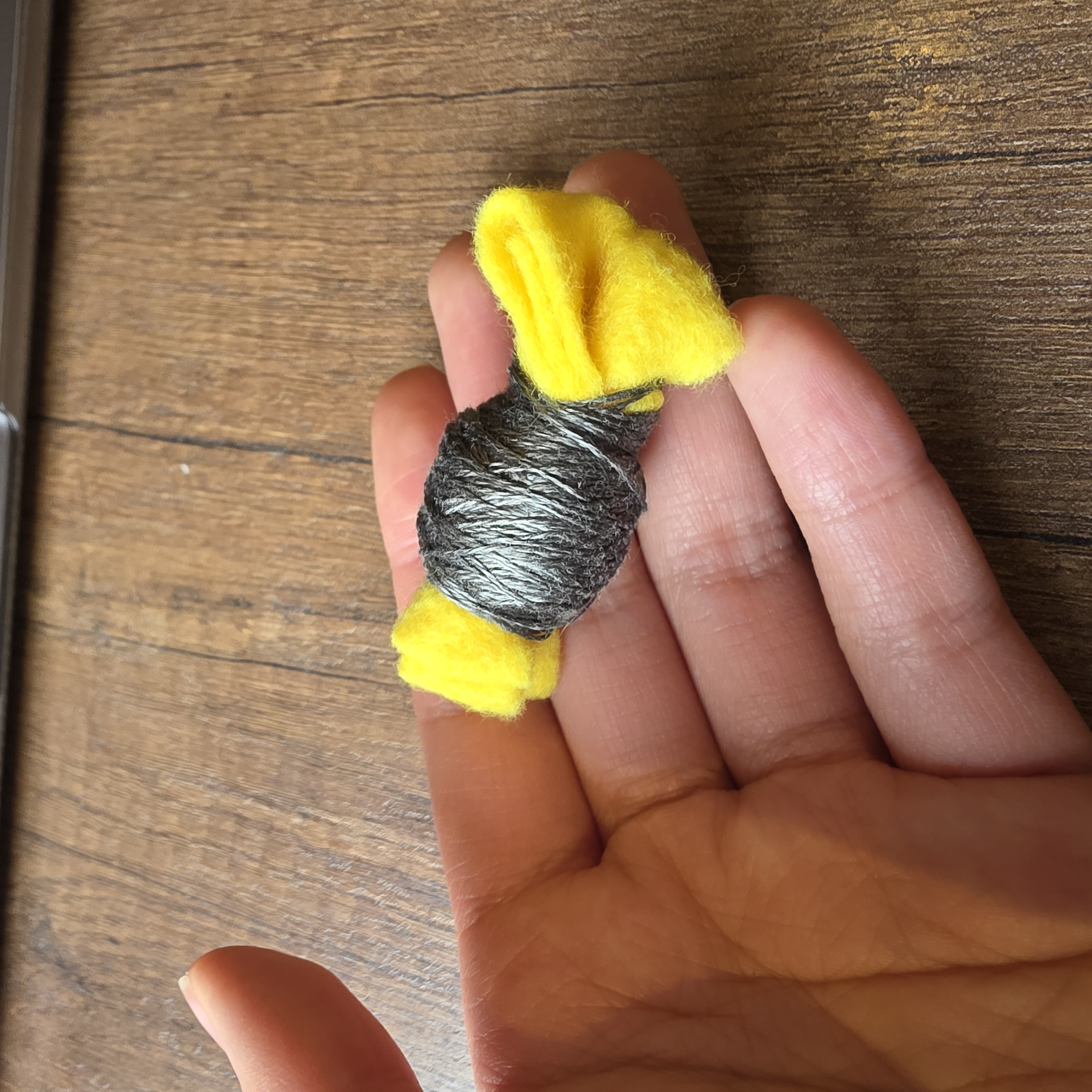 using conductive thread for my project as I'm going to embroider the braille onto the fabric